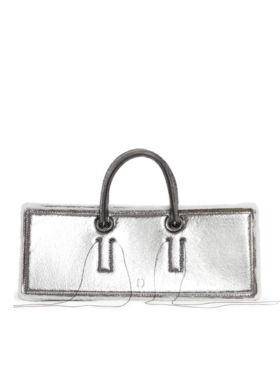 Dentro Otto Cracked Bag In Metallic