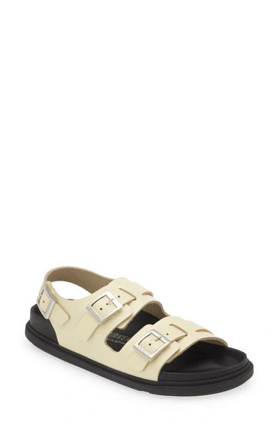 Birkenstock Cannes High Shine Exquisite Sandal In Beige