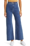 Rip Curl Holiday High Waist Wide Leg Jeans In Dark Blue