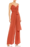 MAC DUGGAL RUCHED WIDE LEG JUMPSUIT