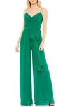 MAC DUGGAL RUCHED WIDE LEG JUMPSUIT