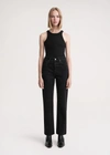 Totême Classic Cut Denim Full Length Faded Black In Faded Black