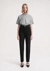 Totême Tapered Leg Denim Faded Black In Faded Black