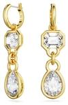 Swarovski Dextera Crystal Drop Earrings In Gold