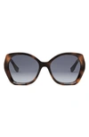 FENDI THE FENDI LETTERING 57MM GRADIENT BUTTERFLY SUNGLASSES