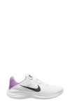 Nike Flex Experience Athletic Sneaker In White/ Black-rush Fuchsia