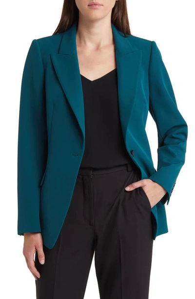 Kobi Halperin Jordi Single-button Twill Jacket In Sea Moss