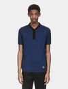 FRED PERRY FRED PERRY X RAF SIMONS KNITTED SPORT POLO SHIRT