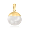 Ross-simons 12-13mm Cultured Pearl Pendant In 14kt Yellow Gold In White