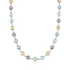ROSS-SIMONS MULTI-STONE NECKLACE IN STERLING SILVER