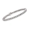 Ross-simons Diamond Bracelet In Sterling Silver In Silver