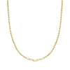CANARIA FINE JEWELRY CANARIA 10KT YELLOW GOLD PAPER CLIP LINK CENTER ROPE CHAIN NECKLACE