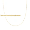 ROSS-SIMONS 1MM 14KT YELLOW GOLD SINGAPORE CHAIN NECKLACE