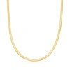 Ross-simons 3mm 14kt Yellow Gold Herringbone Necklace In Gold