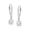 Ross-simons Diamond Drop Earrings In 14kt White Gold In Silver