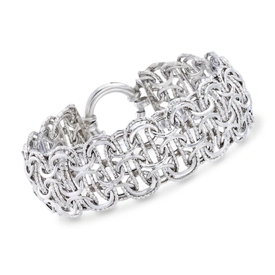 Ross-simons Sterling Silver Multi-circle Link Bracelet