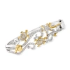 Ross-simons Diamond Sea Life Bangle Bracelet In Sterling Silver With 18kt Gold Over Sterling In Multi