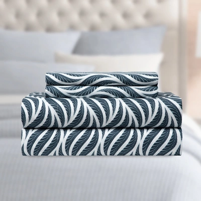 Chic Home Trae 4-piece Sheet Set In Blue