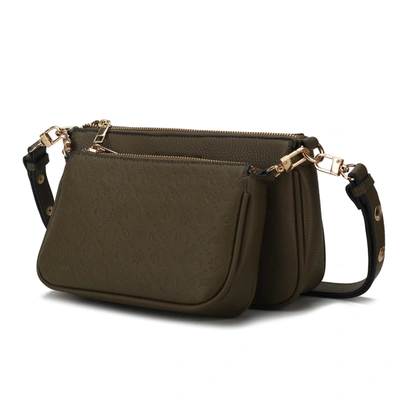 Mkf Collection By Mia K Dayla Vegan Leather Women's Shoulder Bag In Green
