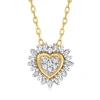 CANARIA FINE JEWELRY CANARIA DIAMOND HEART PENDANT NECKLACE IN 10KT YELLOW GOLD
