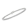 Ross-simons Diamond Tennis Bracelet In 14kt Yellow Gold In Silver