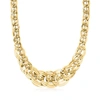 Ross-simons Italian 18kt Yellow Gold Interlocking Link Necklace In Gold