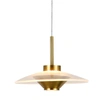 VONN LIGHTING FERRARA VAP2321AB 7" 1-LIGHT INTEGRATED LED HEIGHT ADJUSTABLE PENDANT LIGHTING IN ANTIQUE BRASS