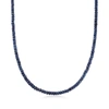 Ross-simons Sapphire Bead Necklace With 14kt Yellow Gold Magnetic Clasp In Gold