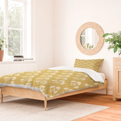 Deny Designs Schatzi Brown Suri Floral Golden Polyester Duvet