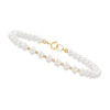 CANARIA FINE JEWELRY CANARIA 4-5MM CULTURED PEARL AND 10KT YELLOW GOLD BEAD BRACELET