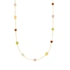 Ross-simons Multi-stone Station Necklace In 18kt Gold Over Sterling In Multi