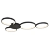 Vonn Lighting Capella Vmcf41500bl 43" Integrated Led Ceiling Lighting Modern Multi-ring Semi Flush In Black
