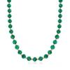 ROSS-SIMONS EMERALD BEAD NECKLACE IN 14KT YELLOW GOLD