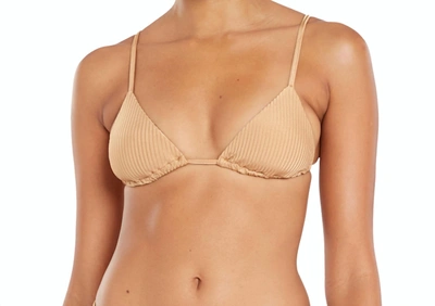 Vitamin A Sol Bikini Top In Affogato In Beige