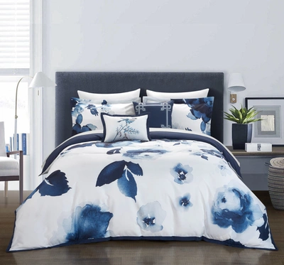 Chic Home Wave Hill 5-piece Comforter Set In Blue