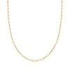 Ross-simons Italian 18kt Yellow Gold Paper Clip Link Necklace In Gold