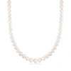 Ross-simons 8-9mm Cultured Pearl Necklace With 14kt Yellow Gold In Gold
