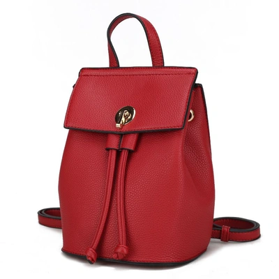 Mkf Collection By Mia K Serafina Vegan Leather Women's Backpack In Red