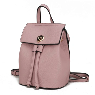 Mkf Collection By Mia K Serafina Vegan Leather Women's Backpack In Pink