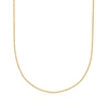 Ross-simons 1mm 14kt Yellow Gold Adjustable Wheat Chain Necklace In Gold