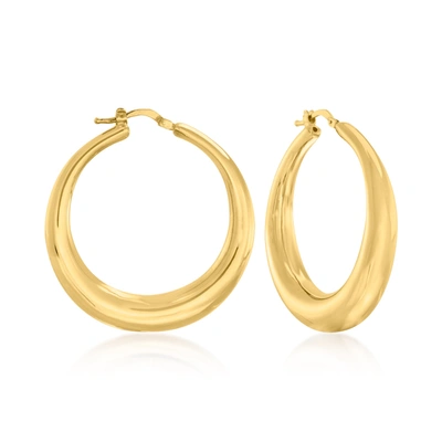 Ross-simons Italian 18kt Yellow Gold Graduated Hoop Earrings