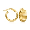 Ross-simons Italian 14kt Yellow Gold Huggie Hoop Earrings In Gold