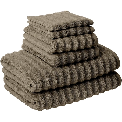 Modern Threads Wavy Luxury Spa Collection 6 Piece Quick Dry Towel Set