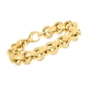 Ross-simons Italian 14kt Yellow Gold Rolo-link Bracelet In Gold
