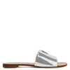 Giuseppe Zanotti Shirley Metallic Sandals In White