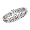 Ross-simons Sedusa-link Bracelet In Sterling Silver With Magnetic Clasp In Silver