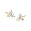Rs Pure Ross-simons Diamond Earrings In 14kt Yellow Gold In White