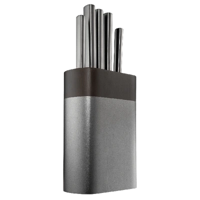 Cuisine::pro Daisho Nara Knife Block 6pc Graphite In Silver