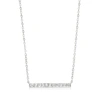 Rs Pure Ross-simons Diamond Bar Necklace In Sterling Silver In Silver