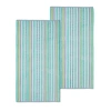 SUPERIOR COTTON STITCH STRIPE TEXTURED (SET OF 2) OVERSIZED BEACH TOWEL